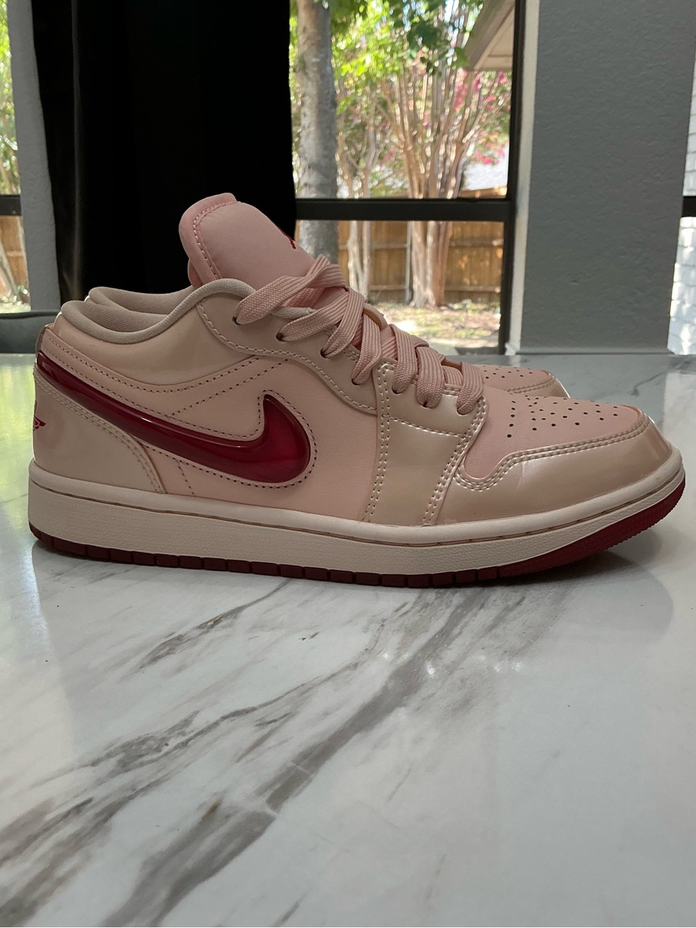 Size 7.5 Air Jordan Retro 1 Low Valentine’s Day Pink